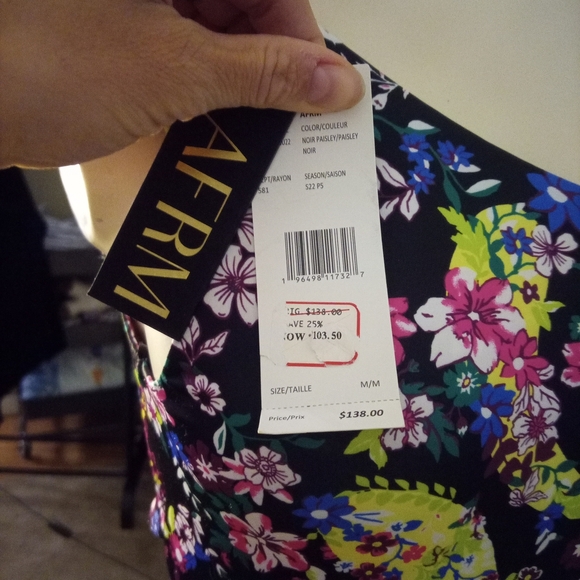 AFRM Purple Blue Sheath Dress Spaghetti Strap Cocktail - Picture 2 of 3